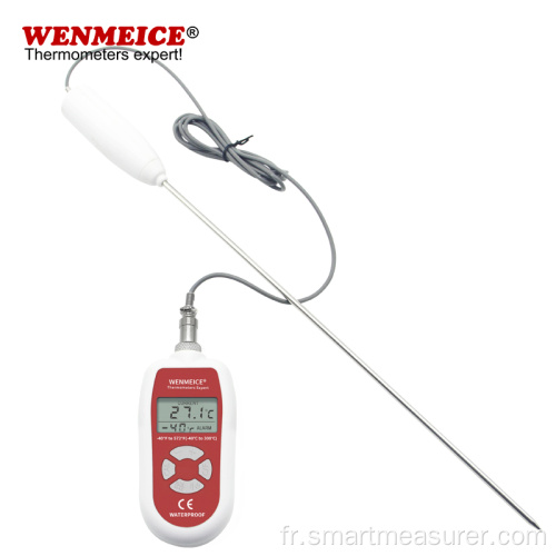 Sondes de thermomètre numérique LAB de précision 0.5C avec alarme